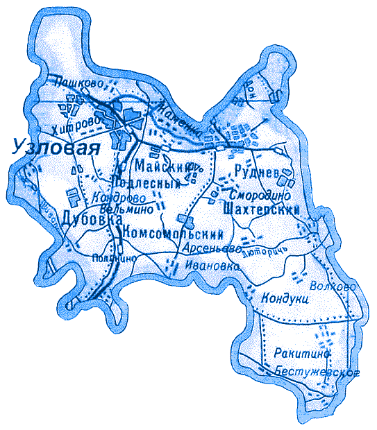 карта Узловой